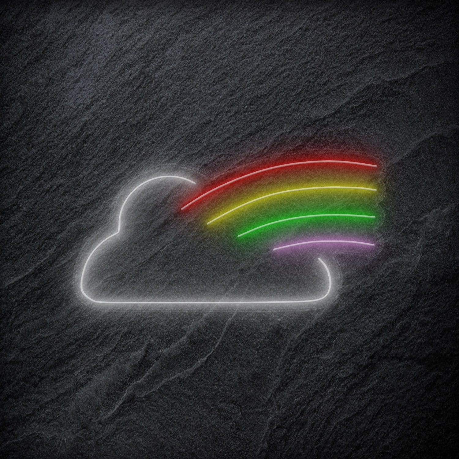 " Regenbogen Wolke" LED Neon Schild - NEONEVERGLOW
