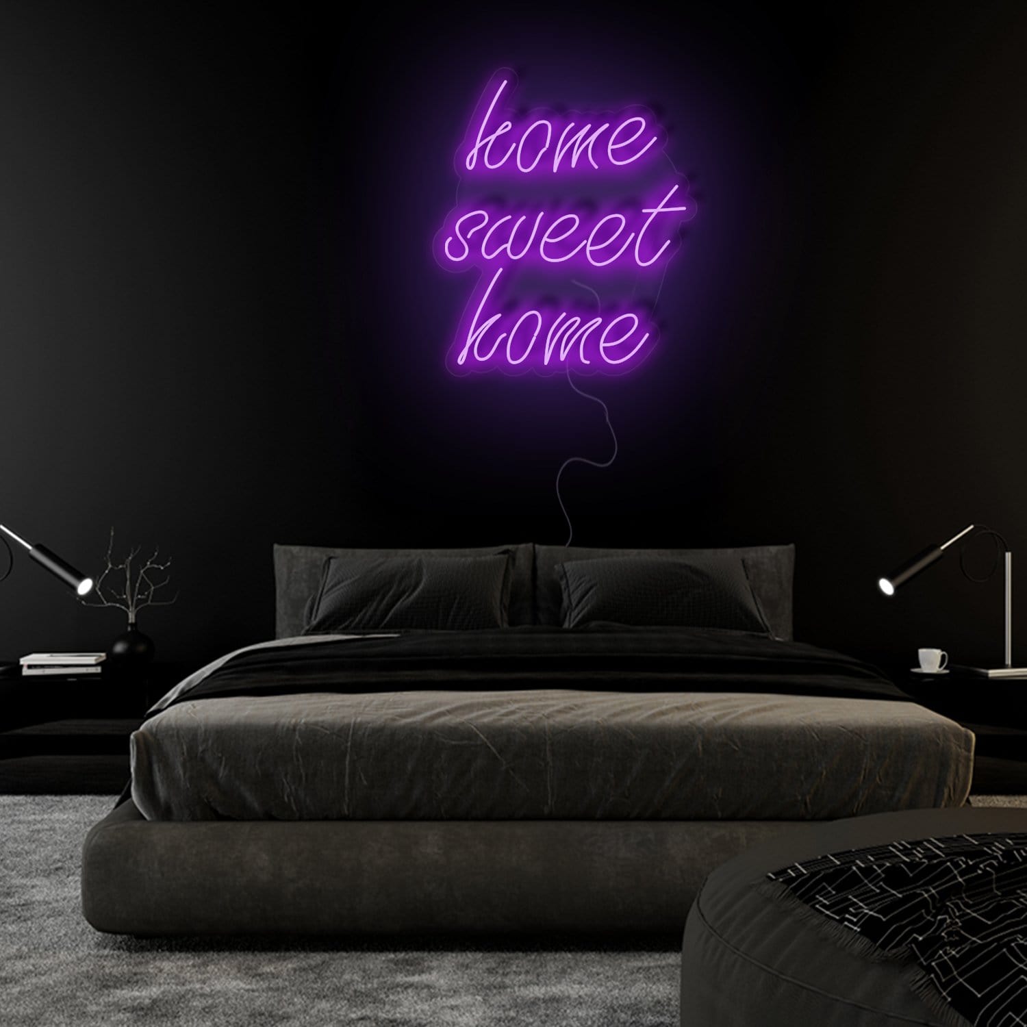 "Home Sweet Home" LED Neon Sign Schriftzug - NEONEVERGLOW