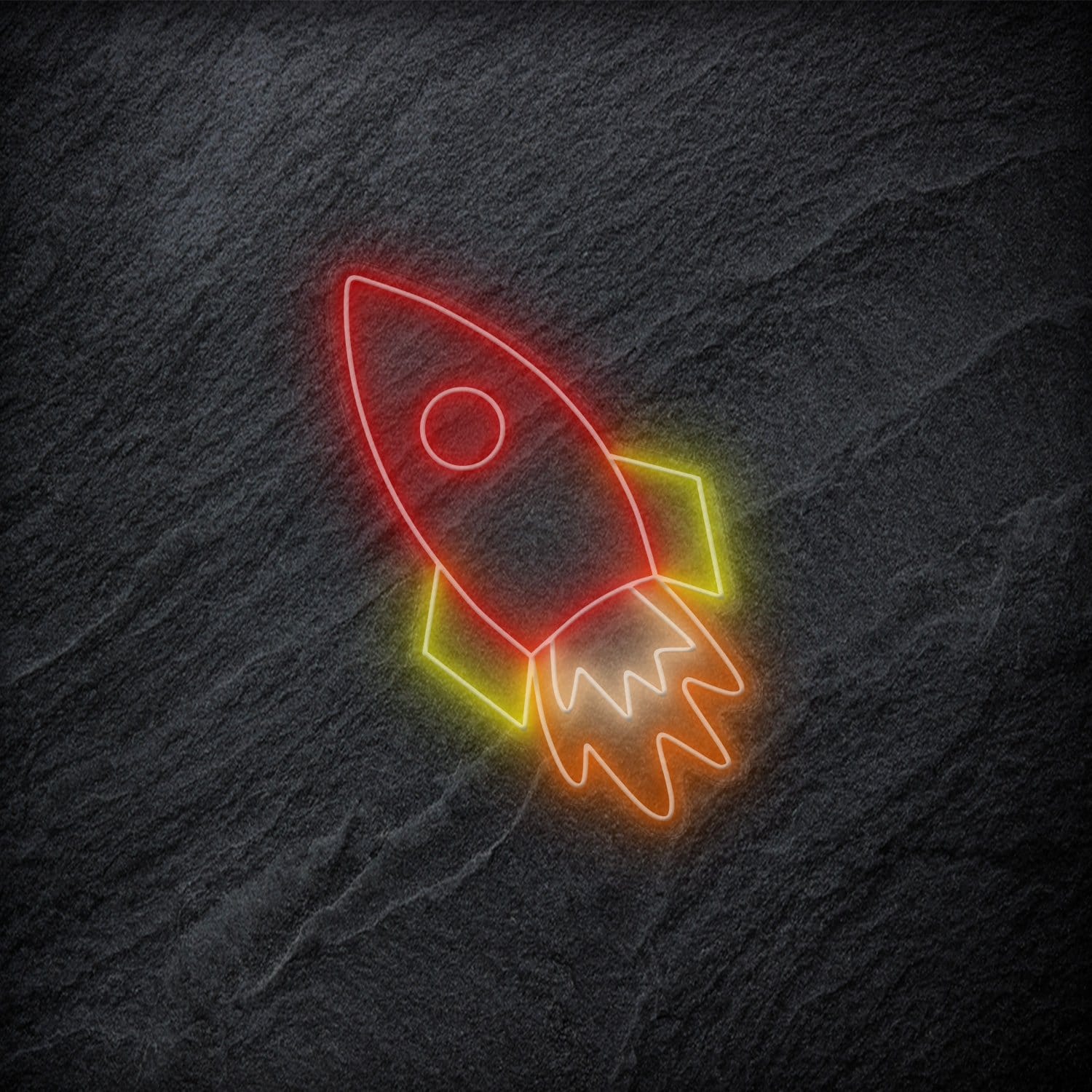 "Rakete Rocket" LED Neonschild - NEONEVERGLOW