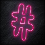"#Hashtag" LED Neonschild - NEONEVERGLOW