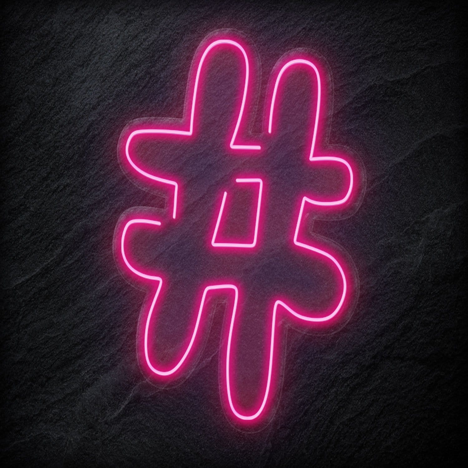 "#Hashtag" LED Neonschild - NEONEVERGLOW