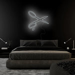 " Schere Barbier Friseur" LED Neonschild Sign Schriftzug - NEONEVERGLOW
