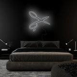" Schere Barbier Friseur" LED Neonschild Sign Schriftzug - NEONEVERGLOW