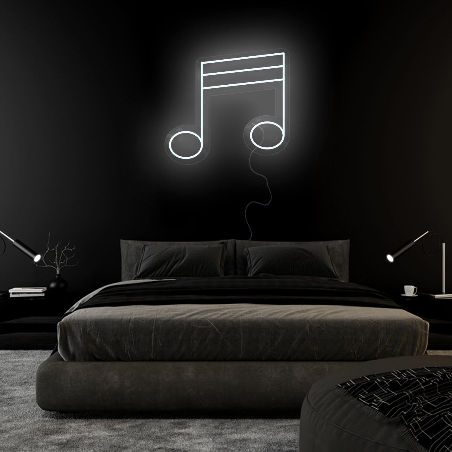 "Music Musik " LED Neonschild Sign Schriftzug - NEONEVERGLOW