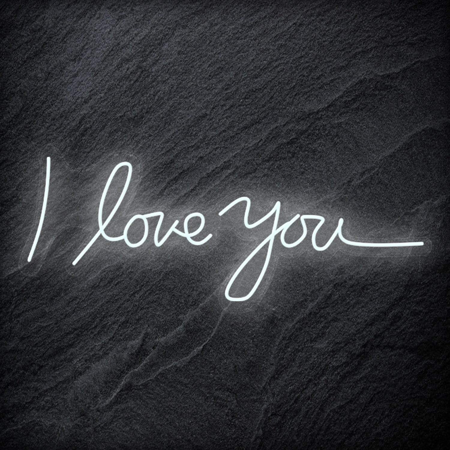 "I Love You" LED Neon Schriftzug Sign - NEONEVERGLOW