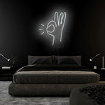 " Hand " LED Neonschild Sign Schriftzug - NEONEVERGLOW