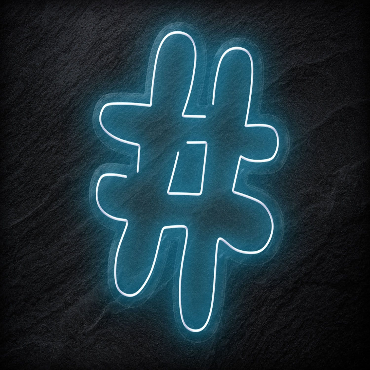 "#Hashtag" LED Neonschild - NEONEVERGLOW