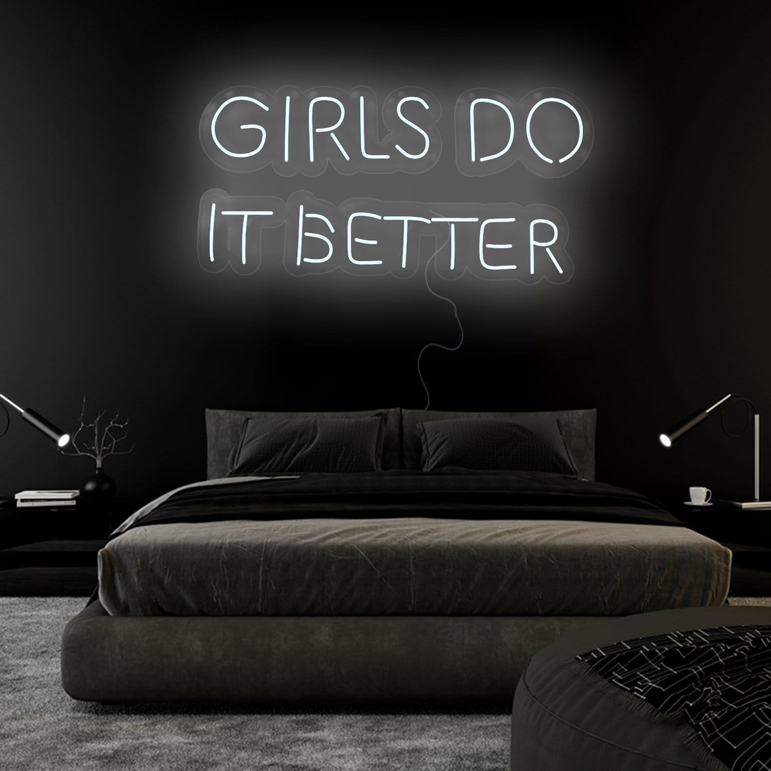 "Girls Do It Better " LED Neon Sign Schriftzug - NEONEVERGLOW