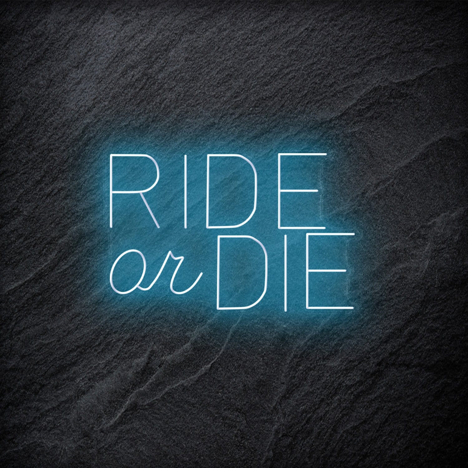 " Ride Or Die" LED Neon Schriftzug - NEONEVERGLOW