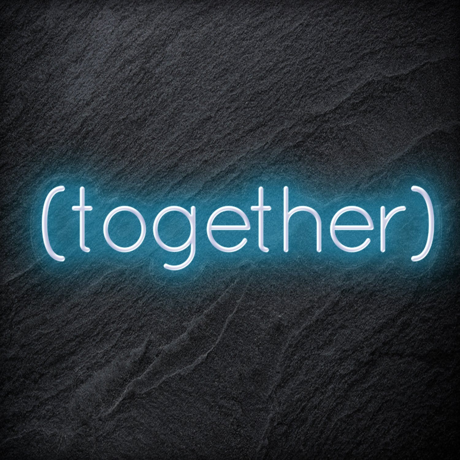 " ( Together ) " LED Neon Schriftzug - NEONEVERGLOW