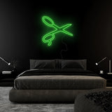 " Schere Barbier Friseur" LED Neonschild Sign Schriftzug - NEONEVERGLOW