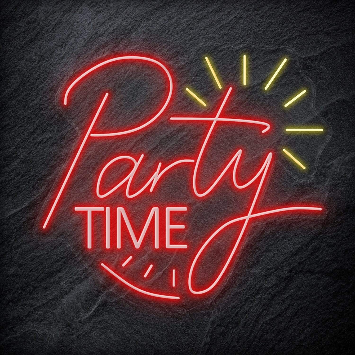 "Party Time" LED Neonschild Sign Schriftzug - NEONEVERGLOW