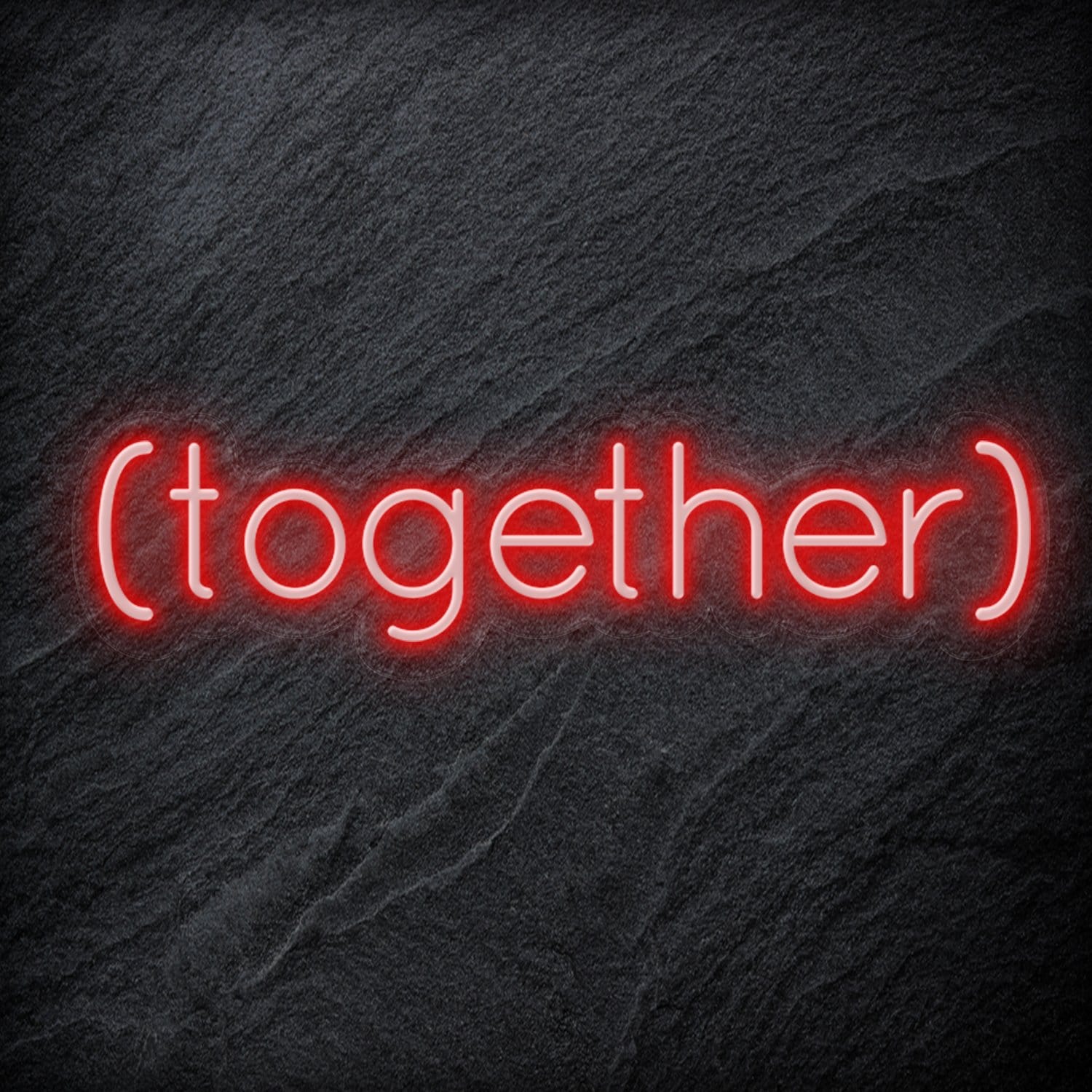 " ( Together ) " LED Neon Schriftzug - NEONEVERGLOW