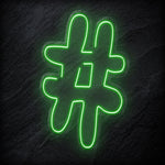 "#Hashtag" LED Neonschild - NEONEVERGLOW