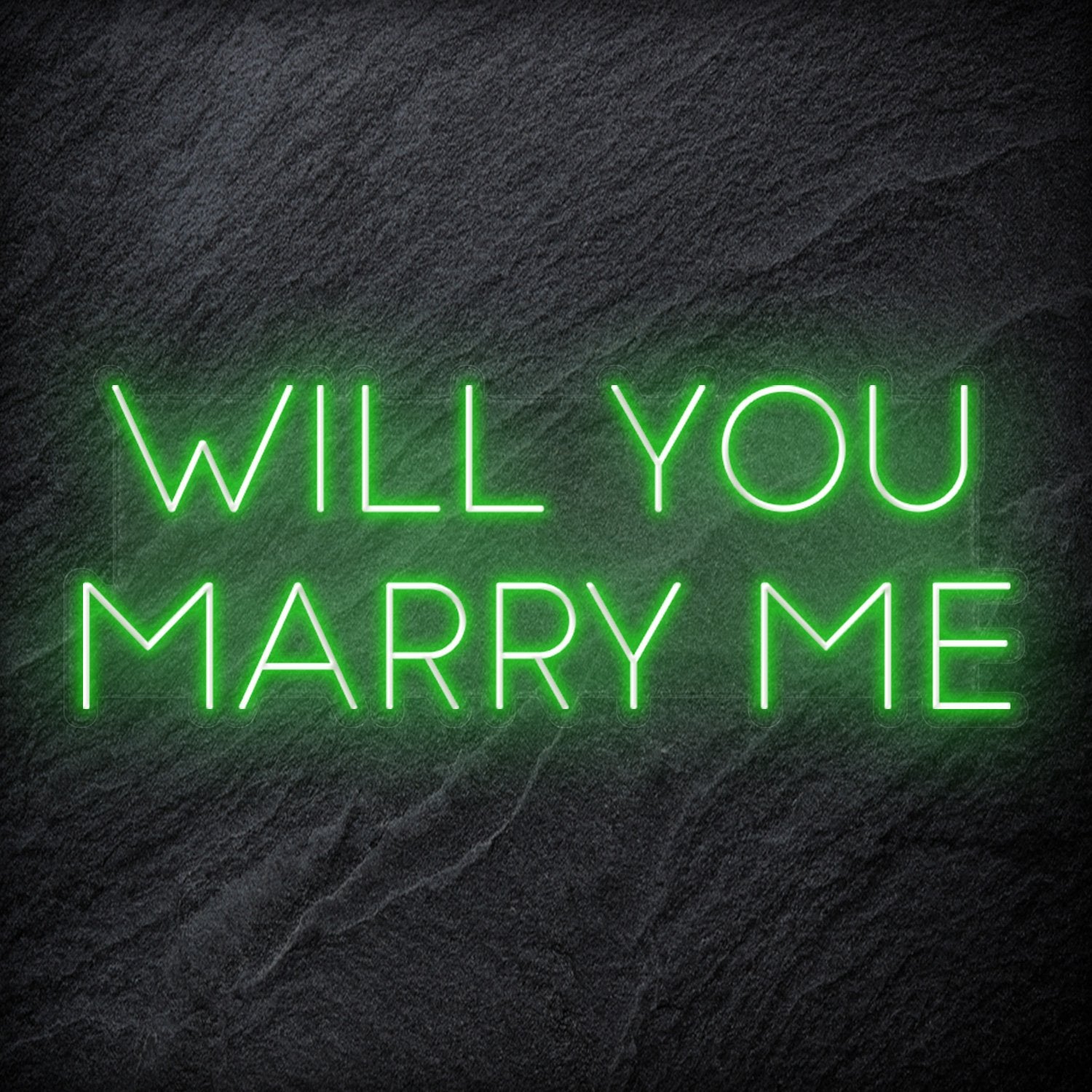 "Will You Marry Me" LED Neon Sign Schriftzug - NEONEVERGLOW
