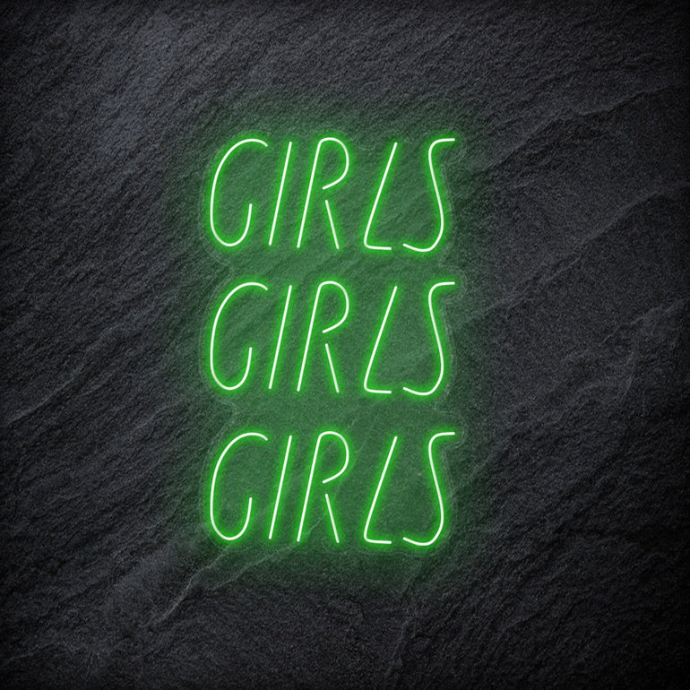 "GirlsGirlsGirls" LED Neonschild - NEONEVERGLOW