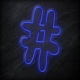"#Hashtag" LED Neonschild - NEONEVERGLOW