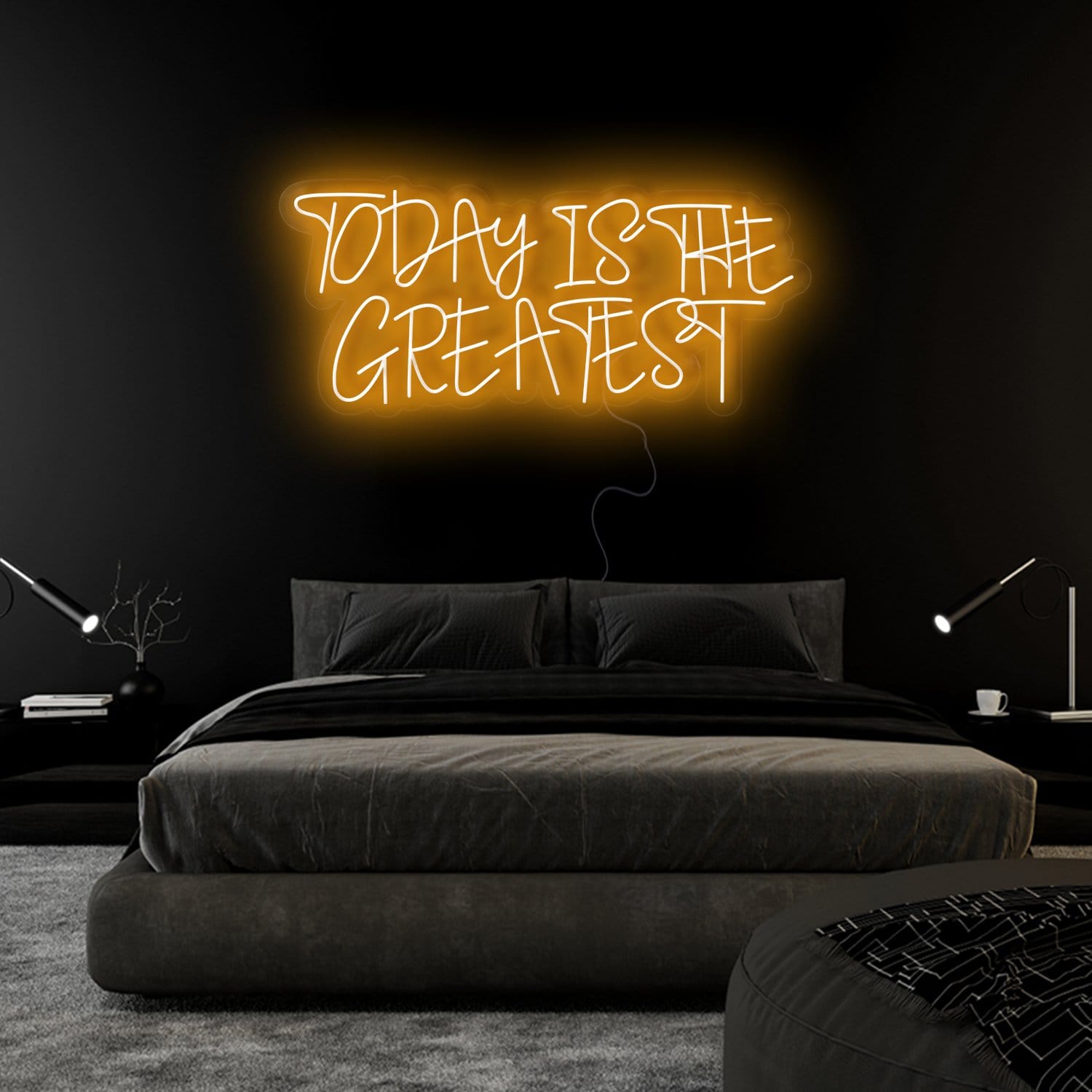 "Today Is The Greatest " LED Neonschild Sign Schriftzug - NEONEVERGLOW