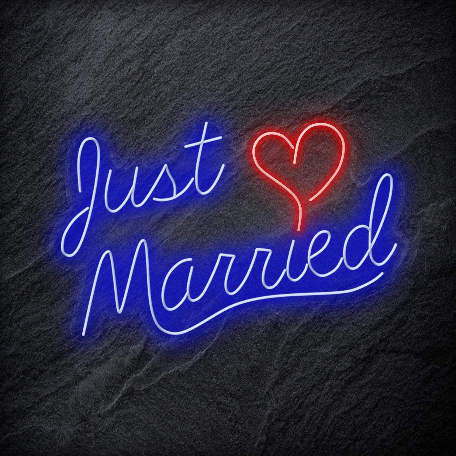 "Just Married" LED Neon Schriftzug - NEONEVERGLOW