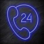 "24/7 " LED Neonschild Sign Schriftzug - NEONEVERGLOW