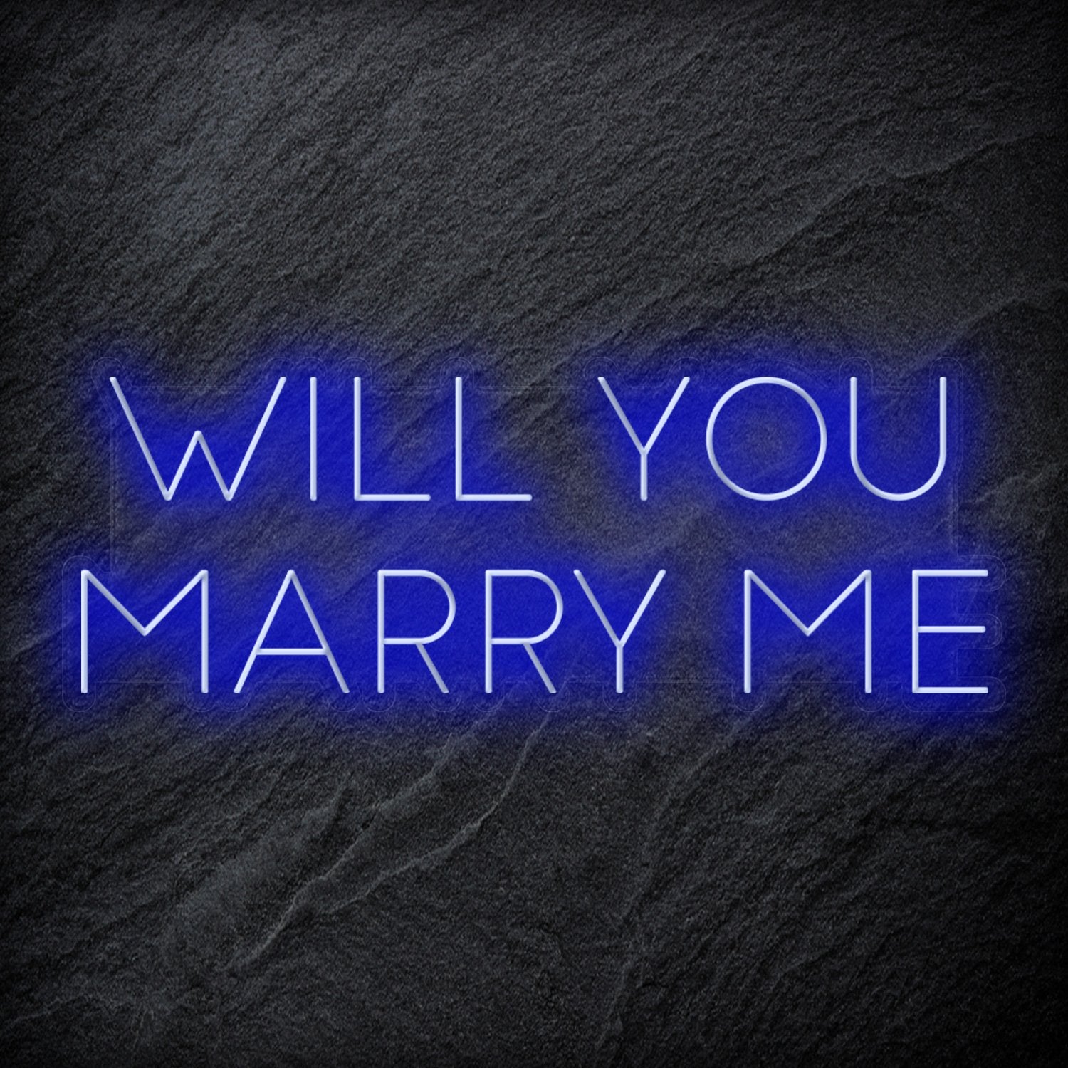 "Will You Marry Me" LED Neon Sign Schriftzug - NEONEVERGLOW
