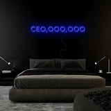 " Ceo,ooo,ooo" LED Neon Sign Schriftzug - NEONEVERGLOW