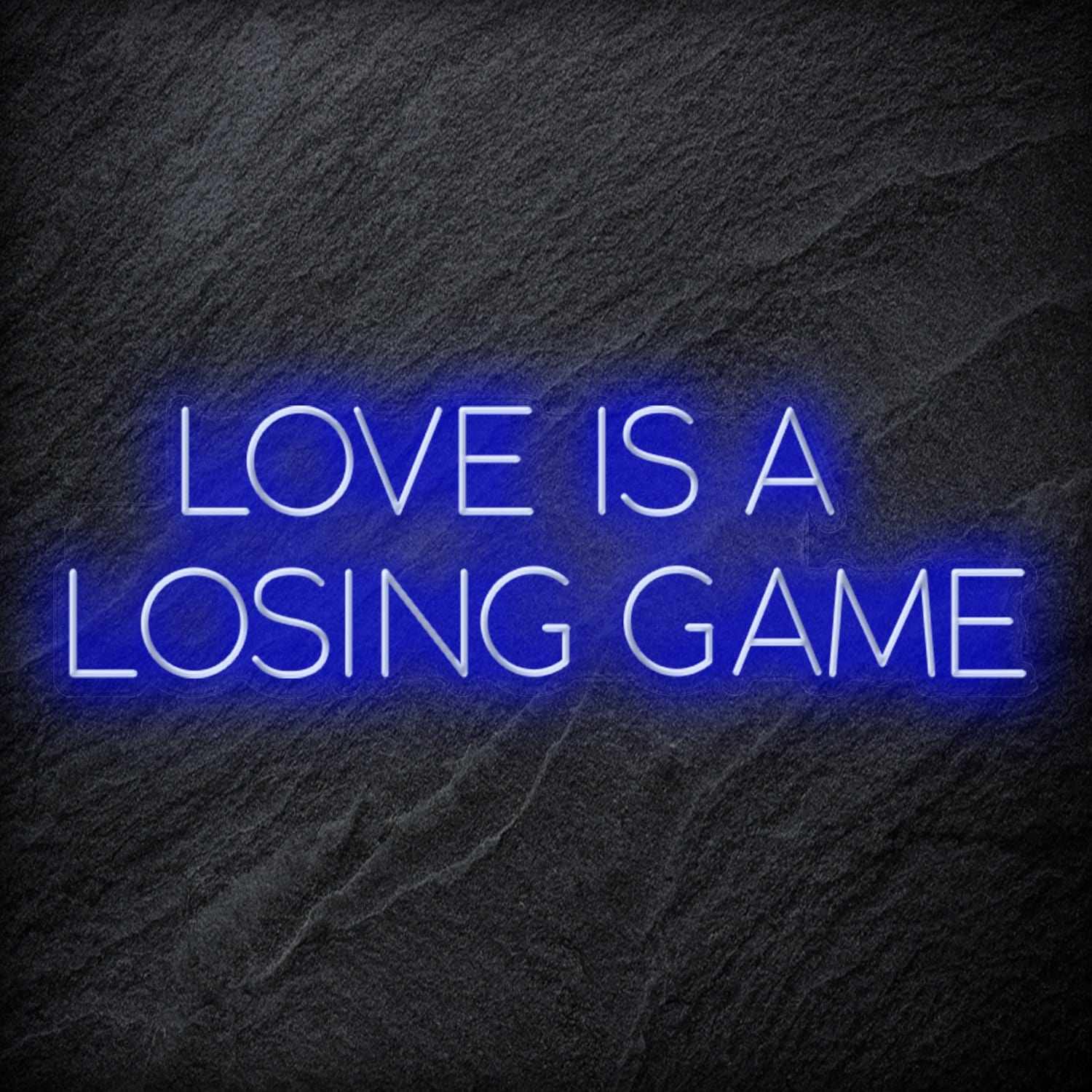 "Love Is A Losing Game" LED Neon Schriftzug Sign - NEONEVERGLOW