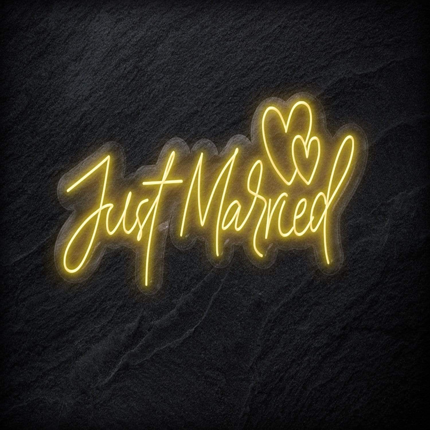 "Just Married" LED Neonschild - NEONEVERGLOW