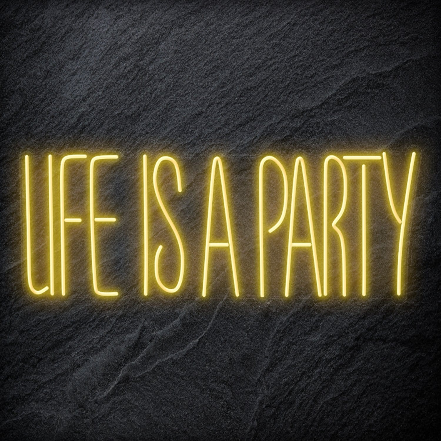 " Life Is a Party " LED Neon Schriftzug - NEONEVERGLOW