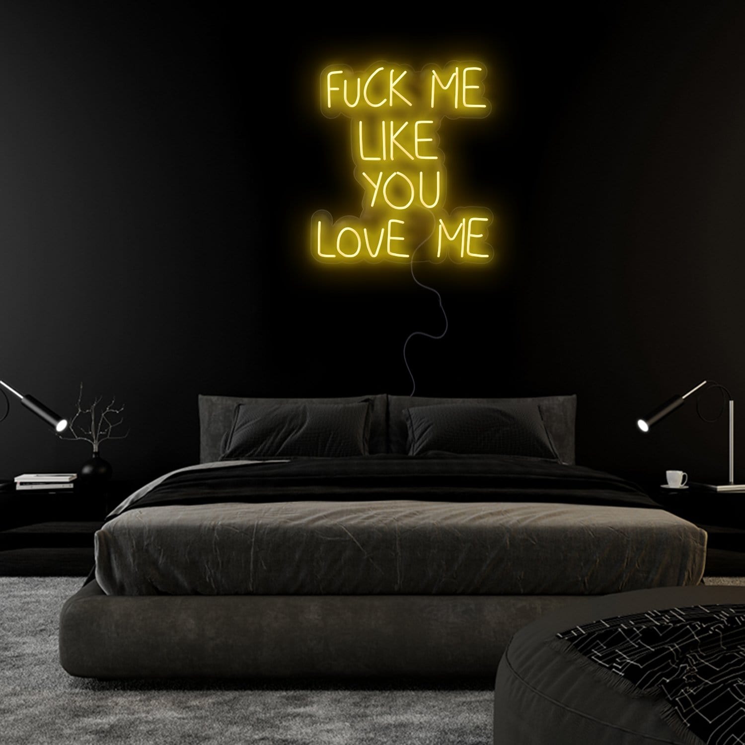 "Fuck Me Like You Love Me" LED Neon Sign Schriftzug - NEONEVERGLOW