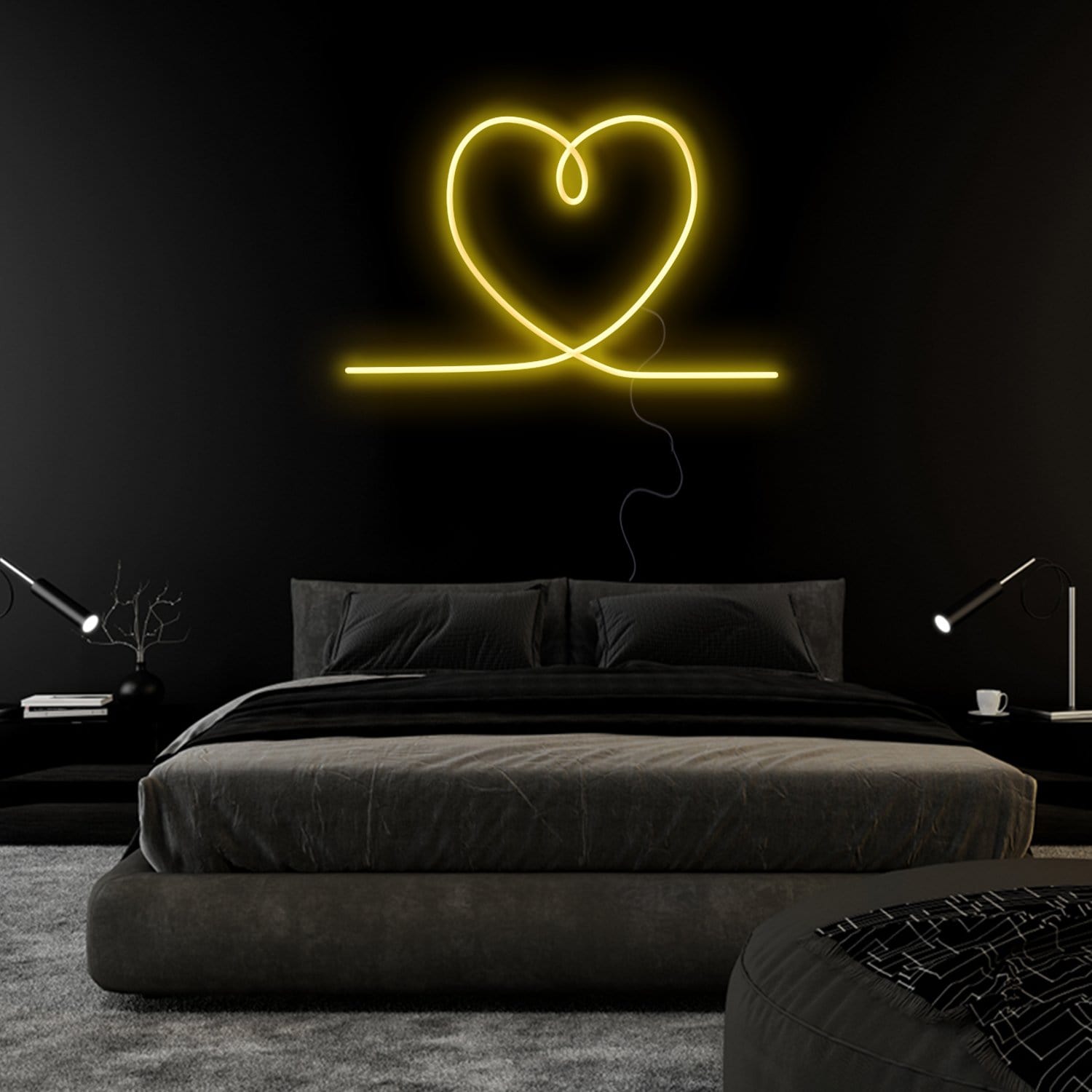 "Herz Heart" LED Neonschild Sign Schriftzug - NEONEVERGLOW
