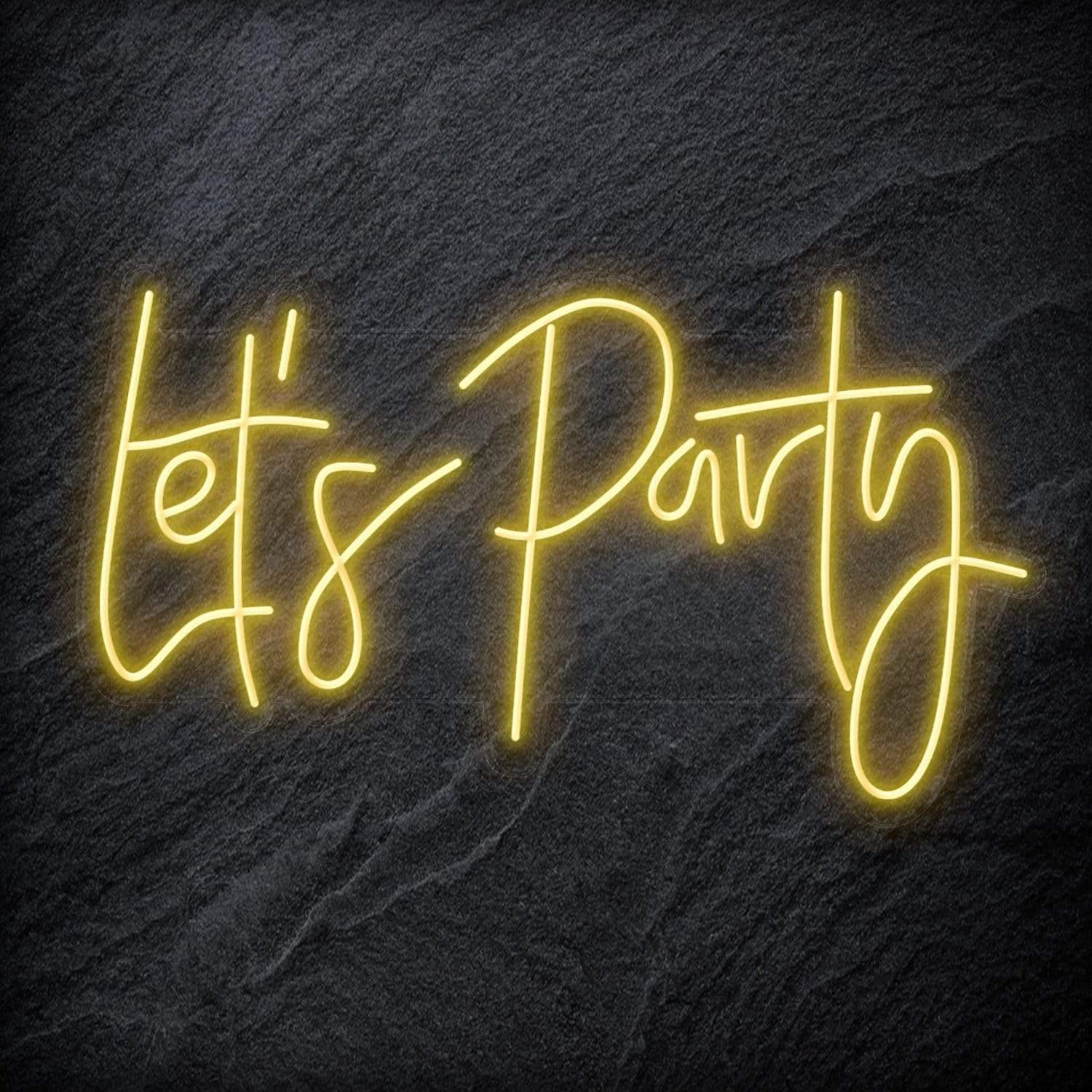 "Let´s Party " LED Neon Schriftzug - NEONEVERGLOW