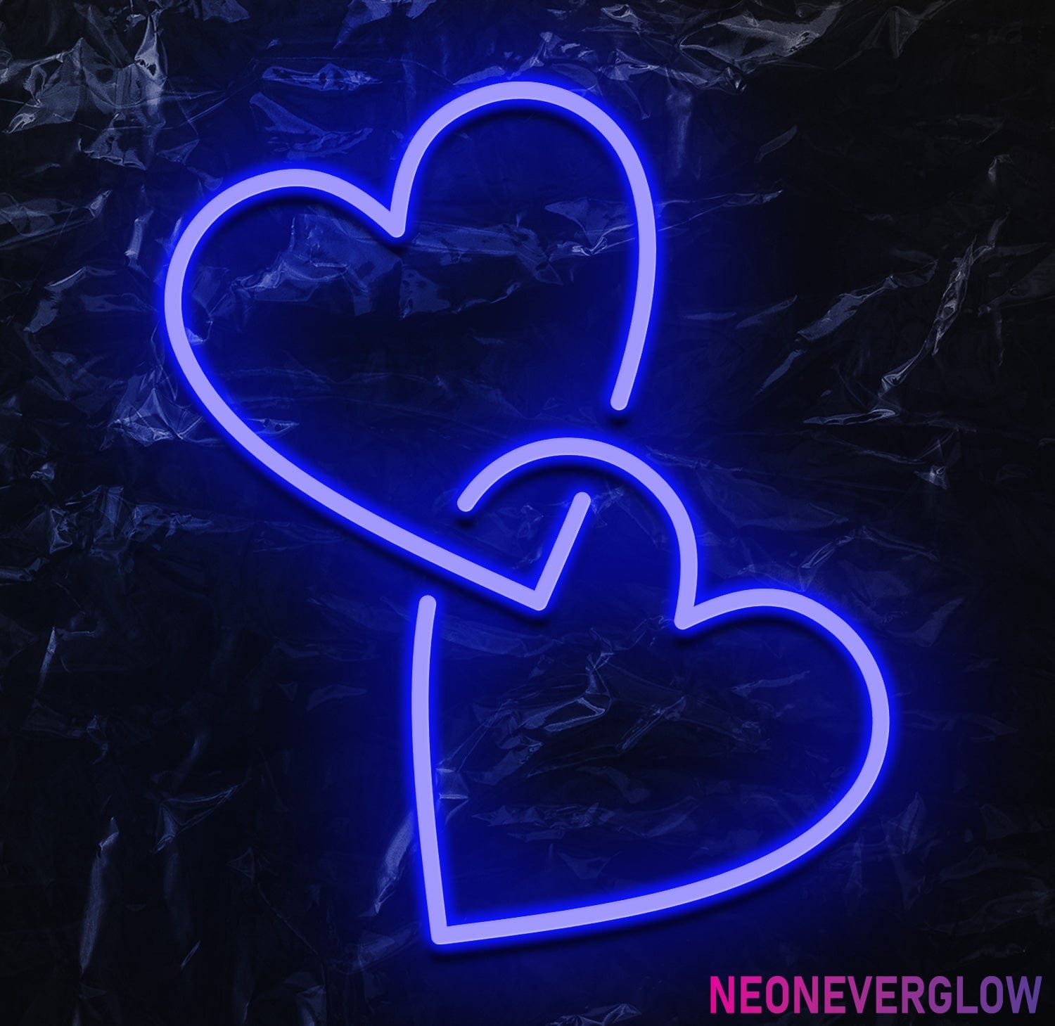" Herz Together" LED Neonschild - NEONEVERGLOW