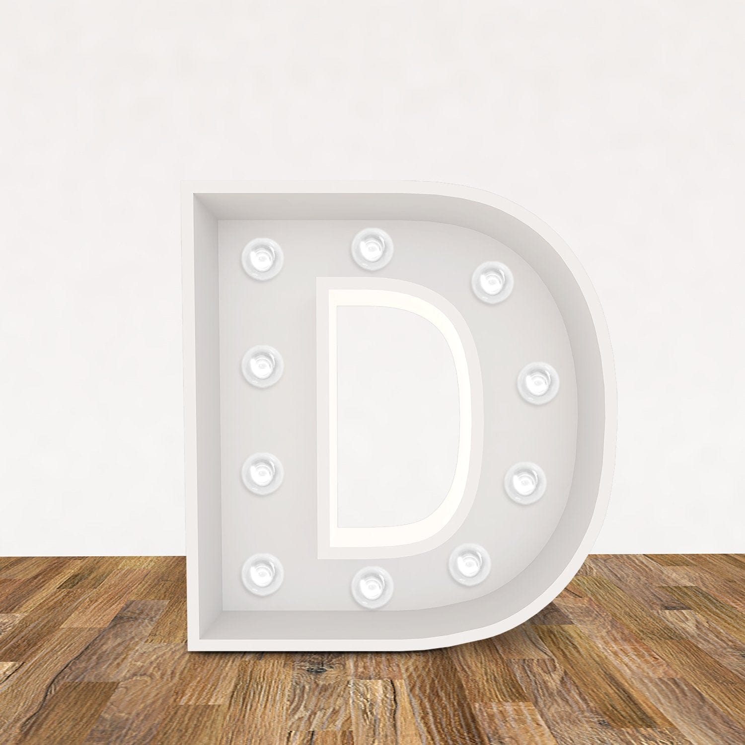 LED 3D Leuchtbuchstabe " D " - NEONEVERGLOW