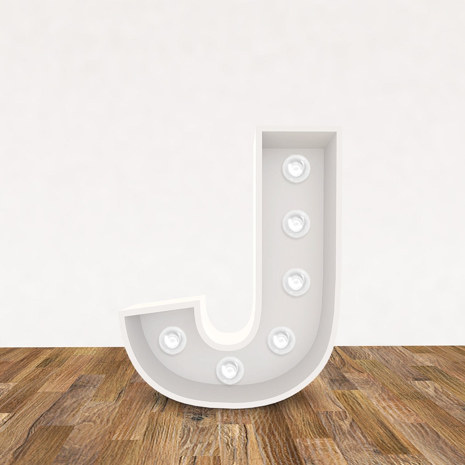 LED 3D Leuchtbuuchstabe " J " - NEONEVERGLOW