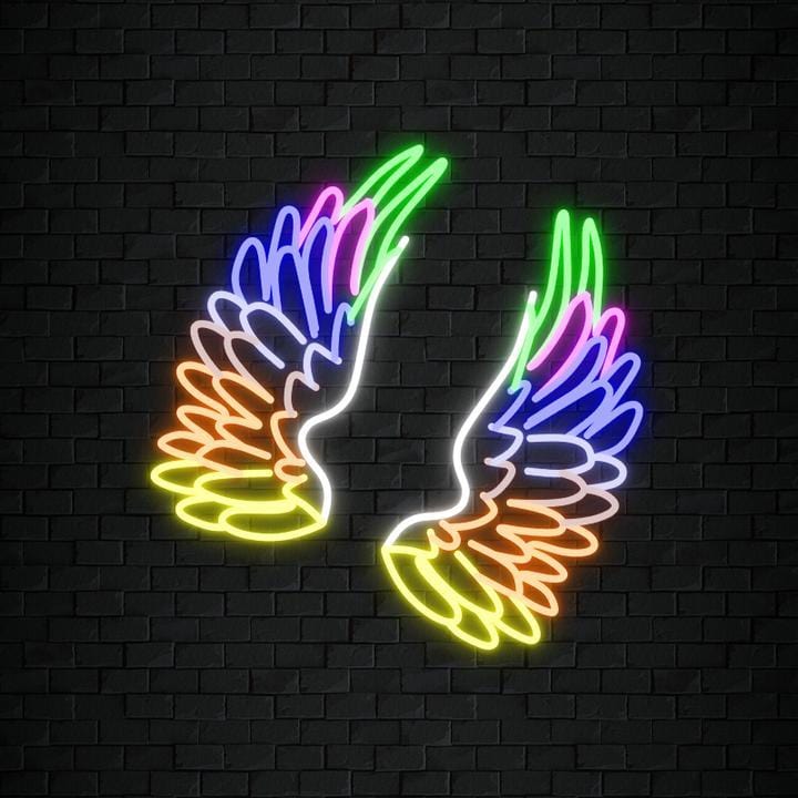 Flügel Wings l LED Neon Schild Sign – NEONEVERGLOW