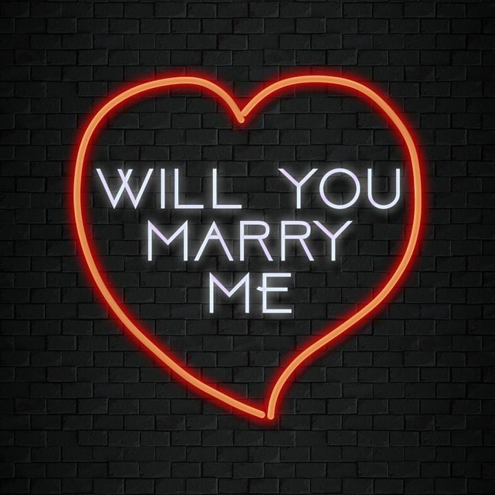 Will You Marry Me? LED-Neonschild – Perfekt Für Heiratsantrag, Verlobung & Romantische Deko
