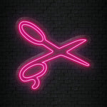 " Schere Barbier Friseur" LED Neonschild Sign Schriftzug - NEONEVERGLOW