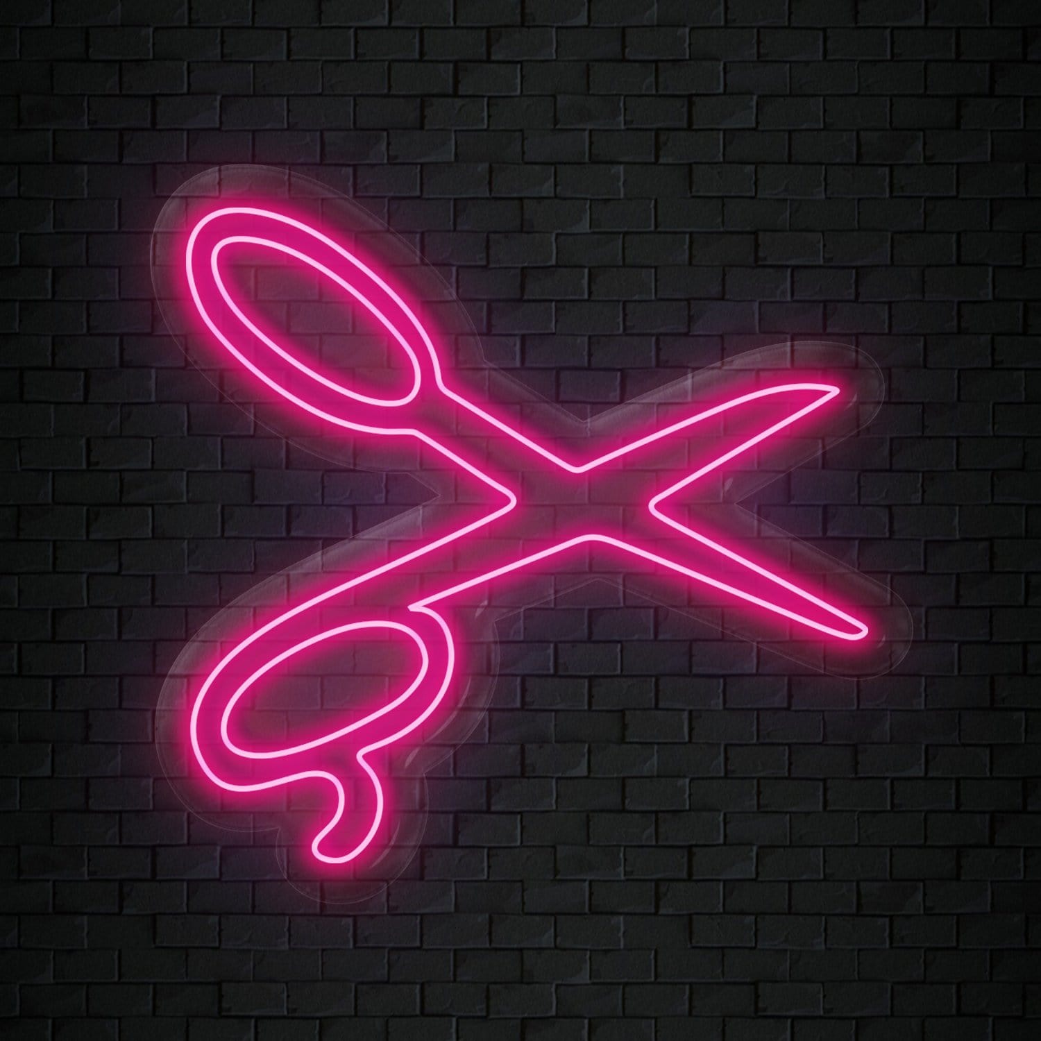 " Schere Barbier Friseur" LED Neonschild Sign Schriftzug - NEONEVERGLOW