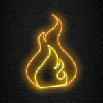 " Flammen" LED Neonschild Sign Schriftzug - NEONEVERGLOW