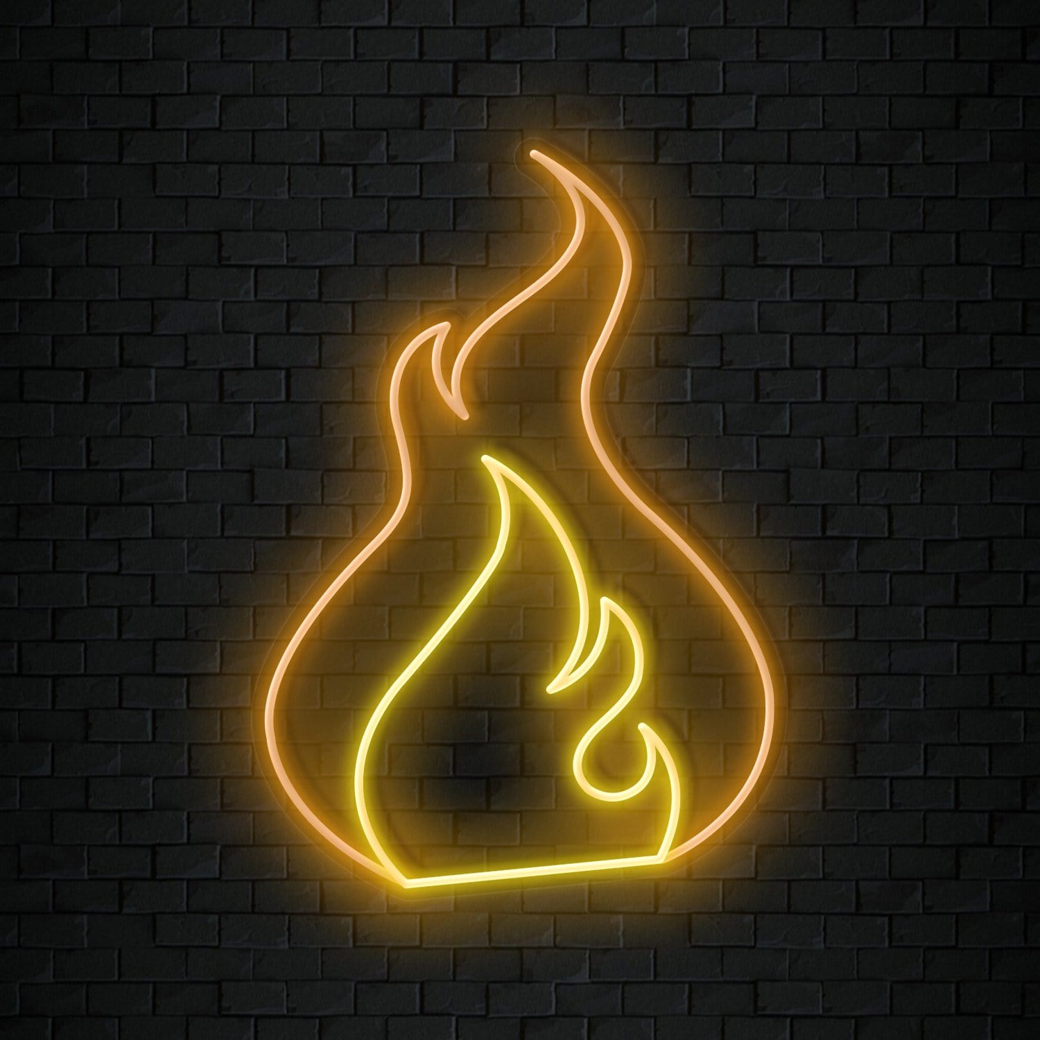 " Flammen" LED Neonschild Sign Schriftzug - NEONEVERGLOW