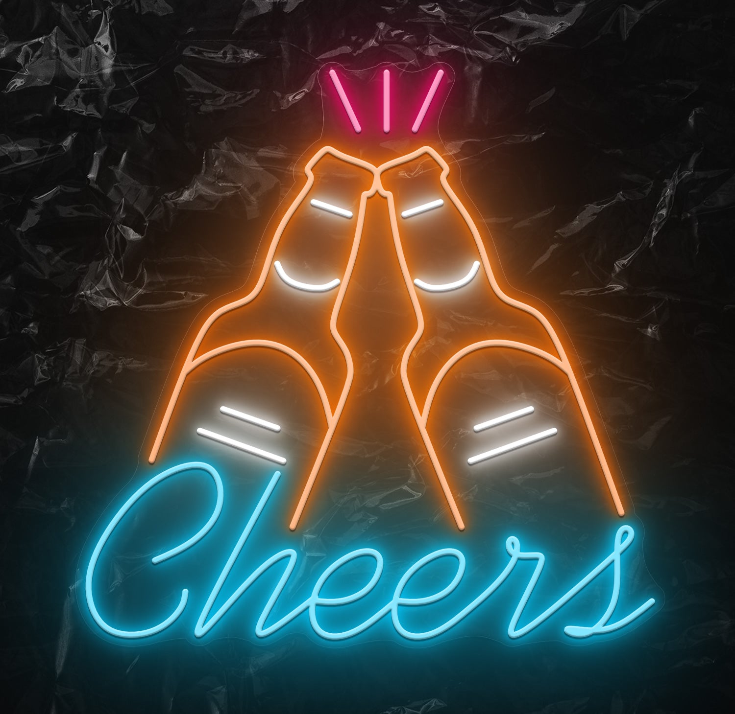 "Proost Cheers" LED Neoonschild - NEONEVERGLOW