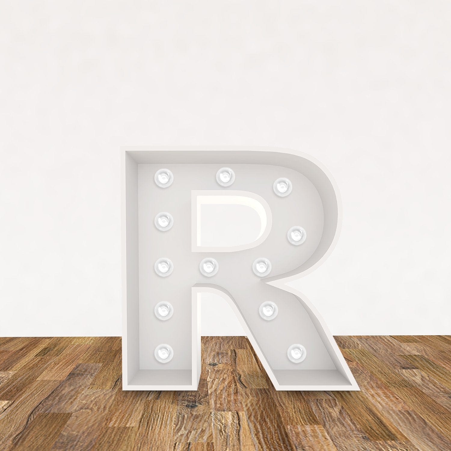 LED 3D Leuchtbuchstabe " R " - NEONEVERGLOW