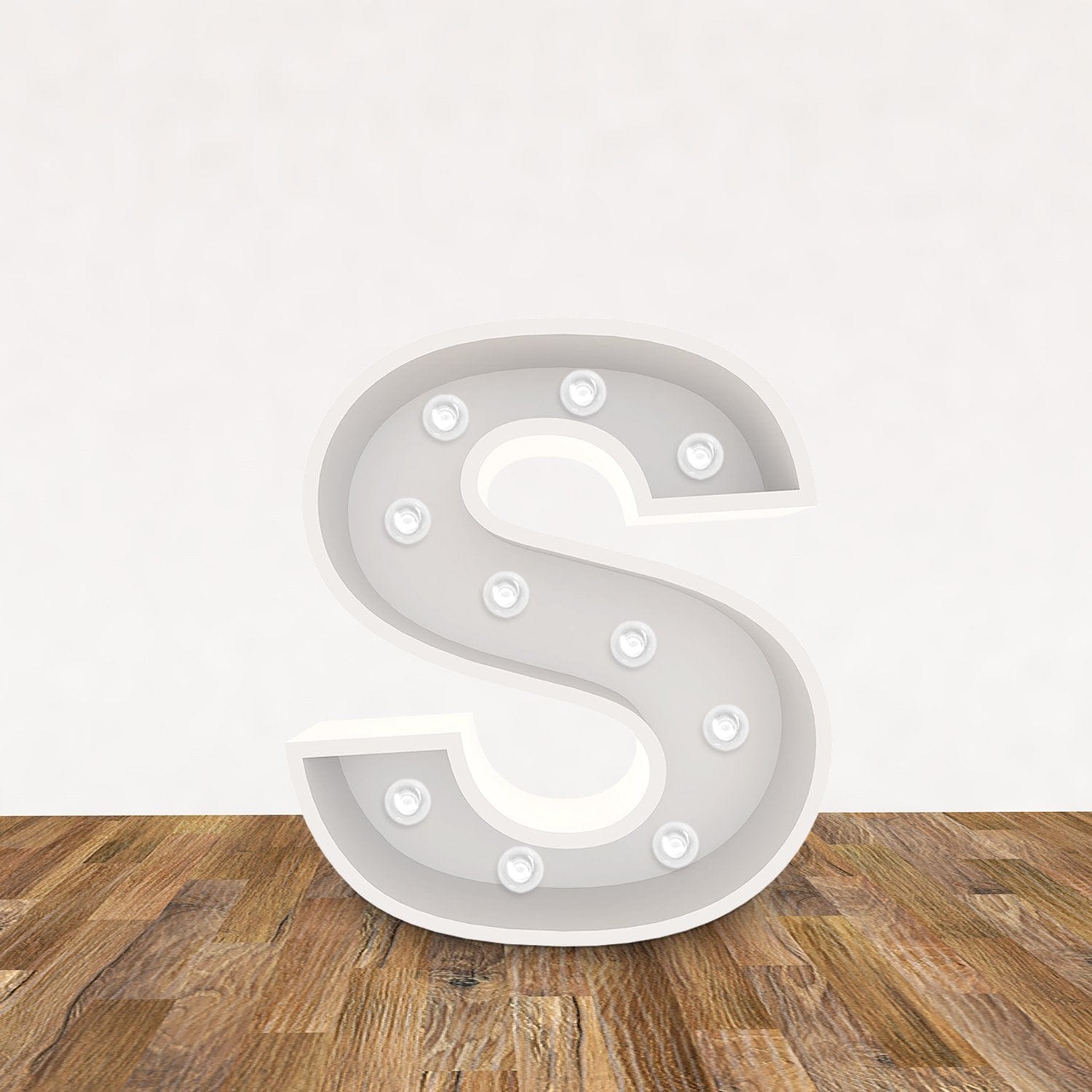 LED 3D Leuchtbuchstabe " S " - NEONEVERGLOW
