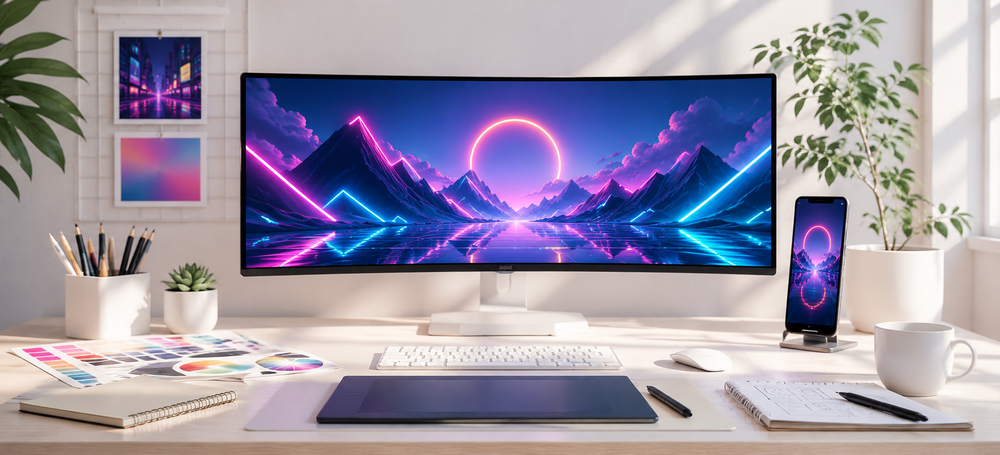 Neon Hintergrundbild gestalten