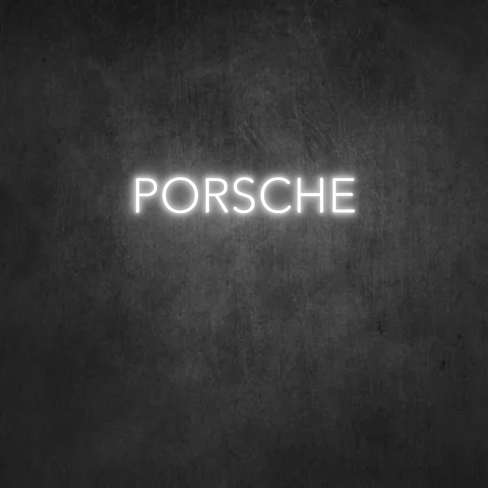 LED-Neon Schriftzug PORSCHE - NEONEVERGLOW