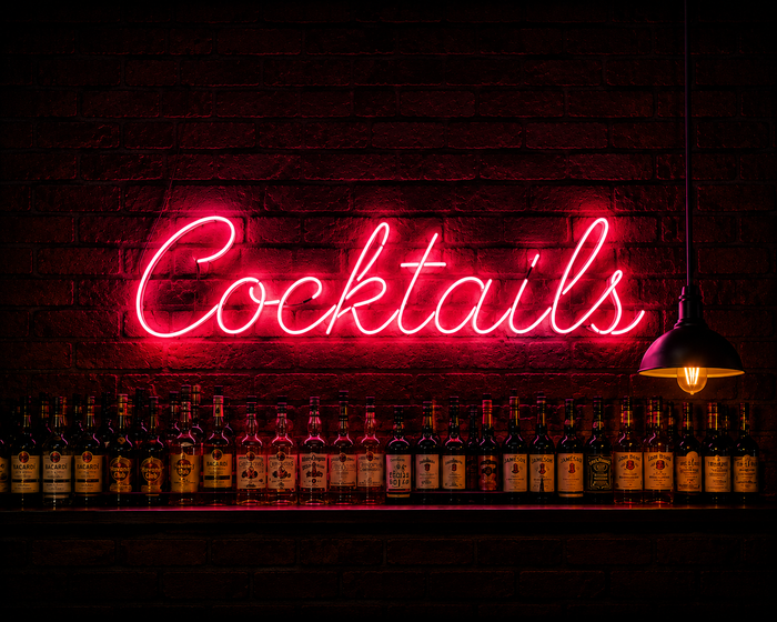 Glas-Neonlampe
