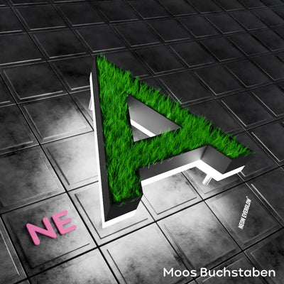 Moos LED Buchstaben