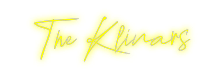 LED-Neon Schriftzug The Klinars - NEONEVERGLOW