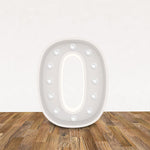 LED 3D Leuchtbuchstabe  " 0 " - NEONEVERGLOW